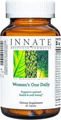 Innate Response Formulas Women's One Daily - Daily Multivitamin for Women - Supports Optimal Health and Well-Being - Vegetarian Non-GMO and Kosher - Made Without 9 Food Allergens - 60 Tablets
