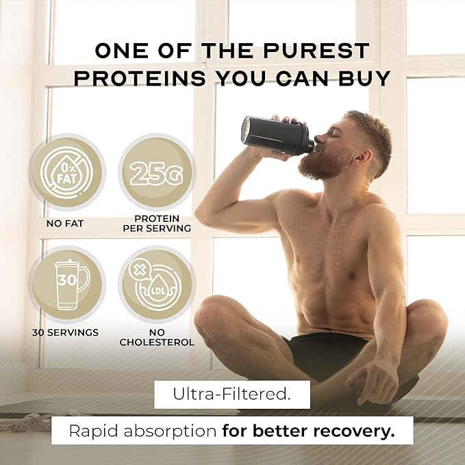 Muscle Feast Grass-Fed Whey Protein Isolate All Natural Hormone Free Pasture Raised Whey Isolate Protein Powder for Men and Women Clean Gluten-Free Delicious Isolate Protein - Cappuccino 2lb