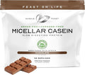 Muscle Feast Grass Fed Micellar Casein Protein Powder Pasture Raised &amp Hormone Free Slow Digesting Casein Protein - Supports Overnight Muscle Recovery Gluten Free Protein Powder - Chocolate 4l