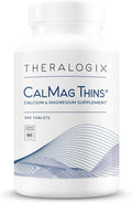Theralogix CalMag Thins Calcium &amp Magnesium Supplement - Bone Support Supplement for Women &amp Men - Contains 200 mg of Calcium and 50 mg of Magnesium - NSF Certified - 360 Tablets