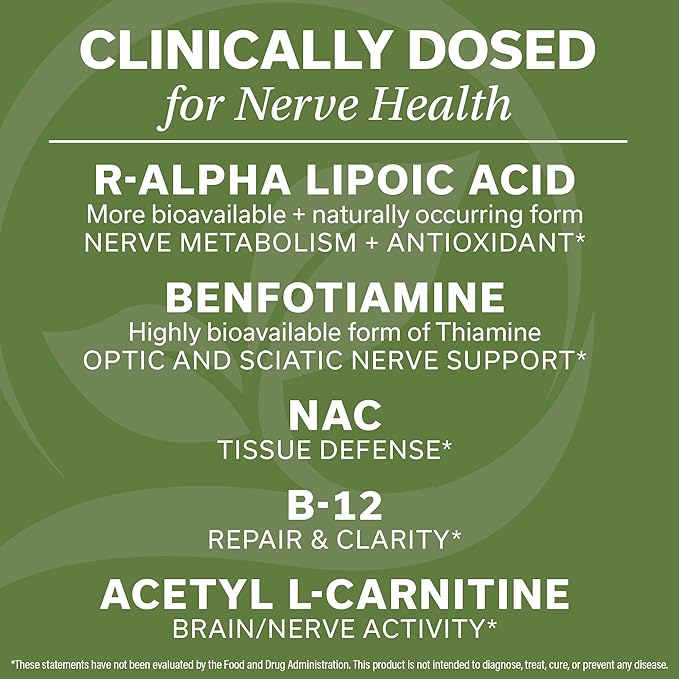 Nerve &amp Antioxidant Support Bundle | Nerve Circulation &amp Cellular Health | Includes Nerve Control (ALA Benfotiamine NAC B Vitamins) + Super Antioxidants (Resveratrol Curcumin CoQ10 Gink