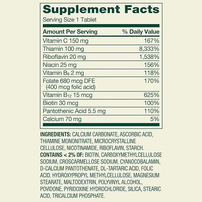 Spring Valley Super B-Complex 250 Tablets Energy &amp Metabolism Support Dietary Supplement 250 Count