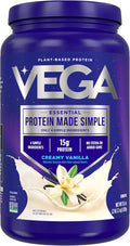 Vega Protein Made Simple Protein Powder Vanilla - Stevia Free Vegan Plant Based Healthy Gluten Free Pea Protein for Women and Men 2.2 lbs (Packaging May Vary) (Pack of 1)