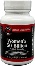 TOUGH-N-TONE Women's 50 Billion Probiotic Formula A Shelf-Stable high-Potency Proprietary Blend containing 50 Billion viable Cells per Capsule and Designed Especially for Women.