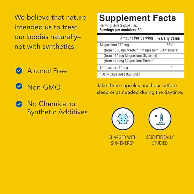 NORTH AMERICAN HERB &amp SPICE PurelyMin - 90 Vegi Caps - Highly Absorbable Magnesium Complex + L-Theanine - 30 Servings