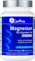 CanPrev Magnesium BisGlycinate Extra Gentle 140mg 120 v-Caps 120-Day Supply - Pure Elemental Magnesium Supplement Support Bone &amp Muscle Function Gentle on Stomach Perfect for Daily Magnesium N