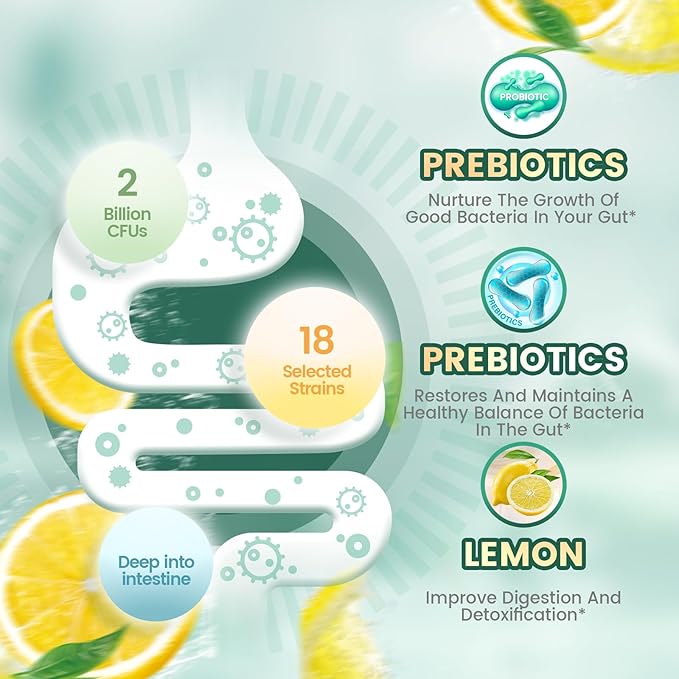 VivoNu Probiotics for Digestive Health Gummies 3 in 1 Intestinal Digestion Contains 2 Billion CFU Probiotic Zinc Magnesium and Vitamin D3 Men's Probiotics for Women Non GMO (240Gummy/4Pack)