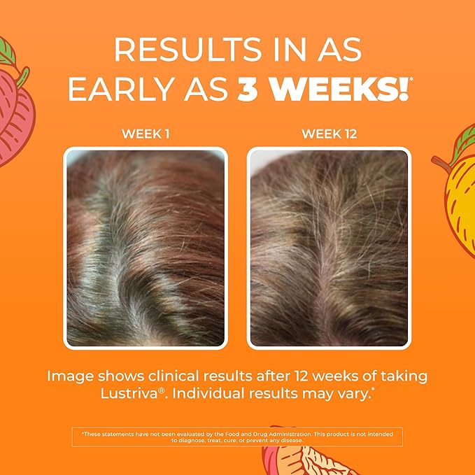 MaryRuth's Multivitamin + Hair Growth Gummies | with Lustriva® | Biotin 10000mcg | B Vitamins | Formulated for Thicker Hair Wrinkles Fine Lines Skin Care | Ages 18+ | 30 Servings