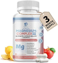 Magnesium Supplement 500mg Magnesium Glycinate Malate Taurate Citrate Complex &amp Herbal Extracts High Absorption Chelated 90 Vegan Non-GMO Capsules for Balanced Wellness and Relaxation