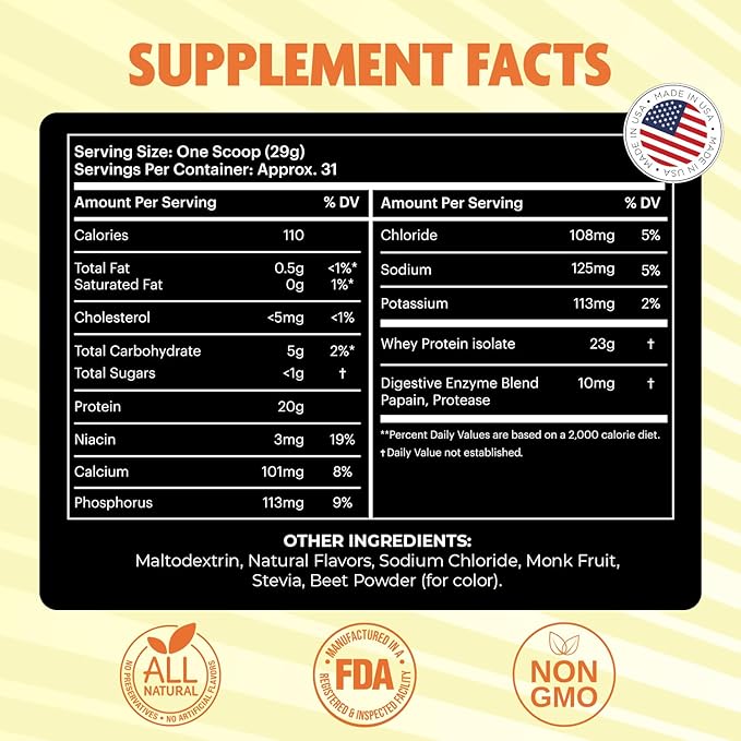DMoose Grass Fed Whey Protein Powder - for Muscle Growth &amp Recovery Naturally Sweetened &amp Flavored Rich in Amino Acids Fast Absorbing Performance Formula (2 Lbs Chocolate)