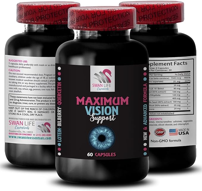 Crisp vision - EYE VISION SUPPLEMENT - Clearer details Clear view Focus lens Eye sharpness Bright scenes Clear outlook Focus improvement Clearer vision Vision clarity 3 Bottle 180 Capsules