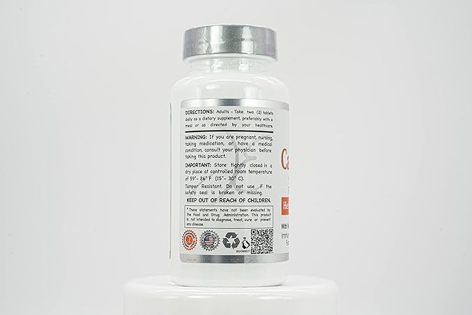 JE Natural Calcium 1200 mg + D3 400 IU Tablets. for Men &amp Women (1 Pack)