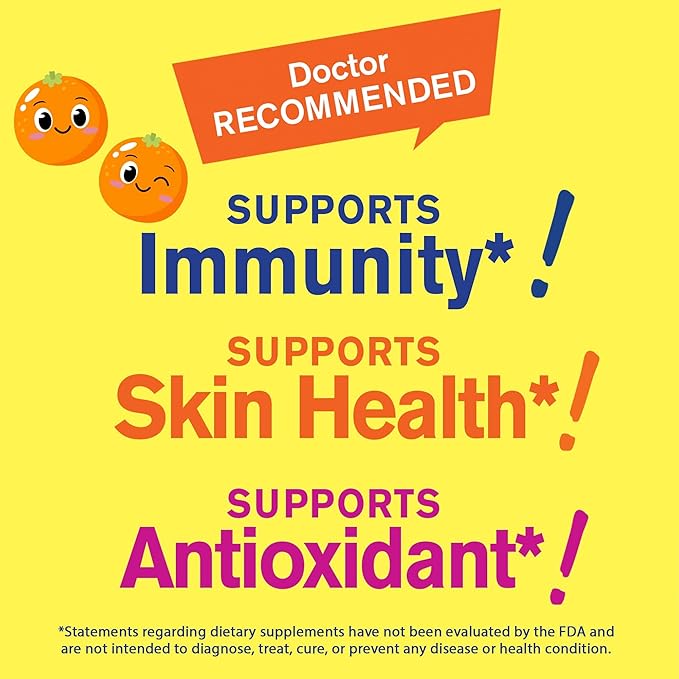 WellYeah Biotin Kids + Vitamin C Kids Gummies Bundle - Great Tasting Vitamin Supplement Gluten Free GMO Free Chewable Gummy