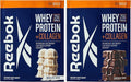 Reebok REEbuild Whey Protein + Collagen Bundle | Vanilla Ice Cream &amp Chocolate Fudge | 25G Protein Joint Health | Complete Protein System | Multi-Flavor Bundle