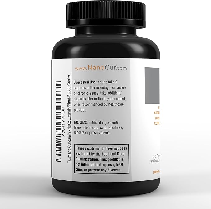 Turmeric Curcumin - 100x More Active Than Turmeric 170% More Active Than Curcumin + Black Pepper Extract. Joint Support Relief and Energy You’ll Feel. Organic Curcumin/Plant-Based Carrier.