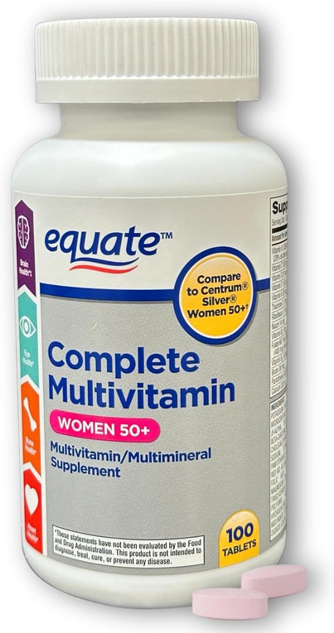 Multivitamin Multimineral Tablets for Women 50+ 100 Count (Pack of 1)