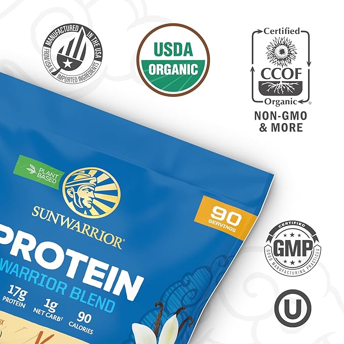 Active Preworkout Hydration Blend &amp Vanilla Organic Plant Based Protein Powder Set | Bundle &amp Save | Non-GMO Soy Dairy Filler &amp Gluten Free (90 Servings Protein 30 Servings Yuzu Mango Pre