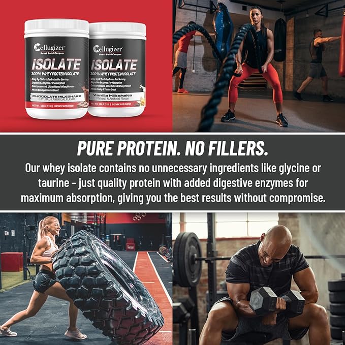 100% Whey Isolate 2lb Chocolate I 25g Protein Fast Digesting I 0g Sugar Low Carb
