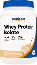 Nutricost Whey Protein Isolate Powder (Cake Batter 2LBS)