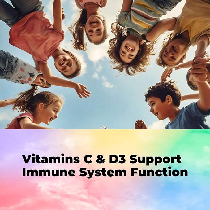 Mishas Nutraceuticals Kids Multivitamin Gummies with Omega 3 Fish Oil (EPA/DHA) Vitamin D3 C B12 B6 Vitamin A K &amp Zinc Immune Support Gluten-Free Three Fruit Flavors 60 Count (30-Day Supp