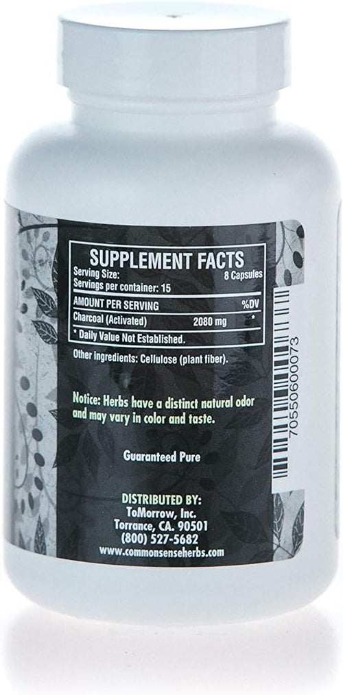 Activated Charcoal (100): Digestive System Support