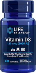 Super Omega-3 Fish Oil Vitamin D3 5000 IU - 120 &amp 60 Softgels