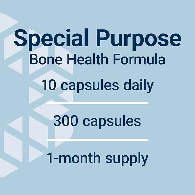 Life Extension Dr. Strum's Intensive Bone Formula Cissus quadrangularis Calcium Vitamin D3 K2 Magnesium zinc Potassium Boron Bone Health Support Formula Gluten Free Non-GMO 300 Capsules
