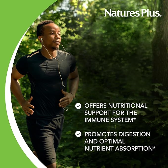NaturesPlus Source of Life Immune Booster Adult Formula Rapid &amp Extended Release - 90 Vegetarian Tablets - Natural Immunity Booster Supplement - Vitamins A C E &amp Zinc - Gluten-Free - 30 Ser