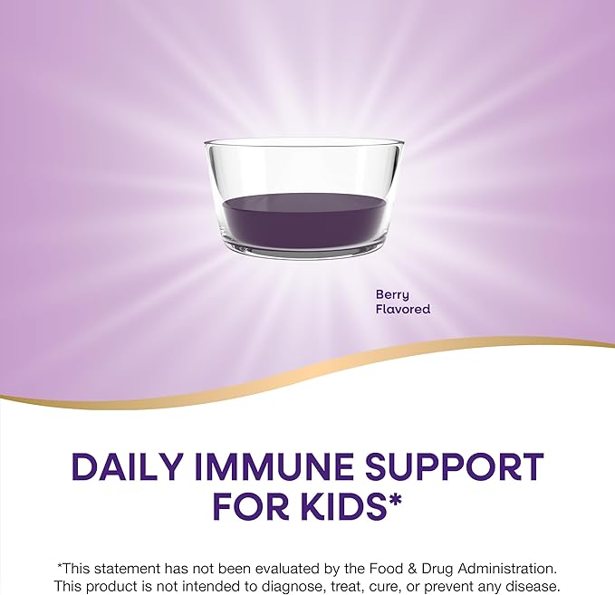 Nature's Way Sambucus Elderberry Immune Syrup for Kids Ages 2+ Echinacea &amp Propolis with Superfood Antioxidants(1) Immune Support Syrup* Vegetarian Berry Flavored 8 Fl Oz