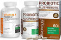 Bronson Probiotic 50 Billion CFU + Prebiotic with Apple Polyphenols &amp Pineapple Fruit Extract + Vitamin A 10000 IU Premium Non-GMO Formula