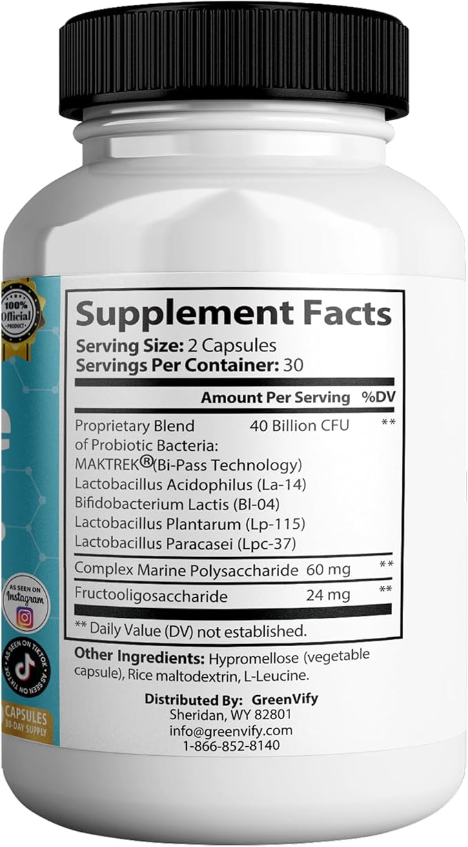 DentaVive Max Probiotic Supplement 40 Billion CFU 60 Capsules Premium Oral Health Support for Teeth Gums Digestive Health (3)