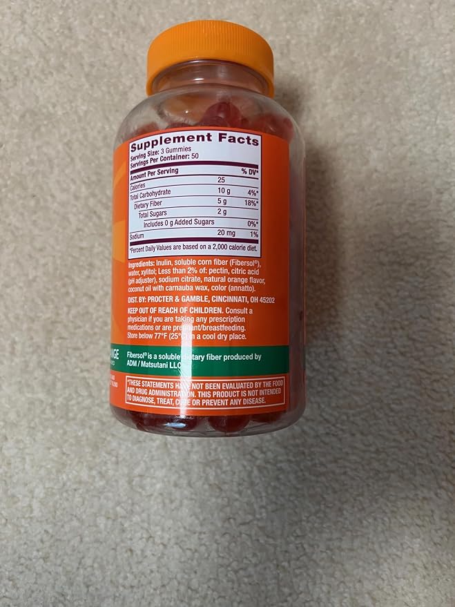 Meta Mucil Fiber Supplement Gummies 150 Count