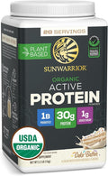 Sunwarrior Organic Plant Based Protein Powder | Vegan Organic Protein Powder with BCAA Amino Acids Plus Recovery Minerals &amp Botanicals | Non-GMO Soy Dairy &amp Gluten Free (Cake Batter 20 Servin