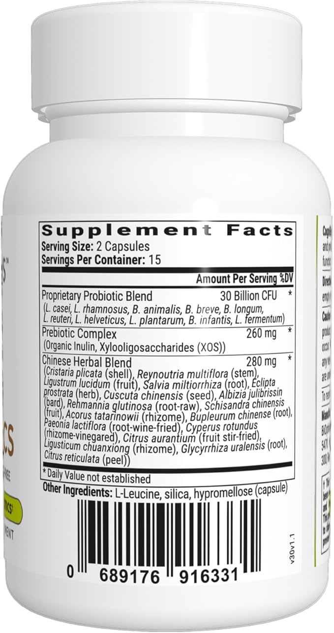 BIOptimizers Cognibiotics Probiotic Brain Supplement - Helps Support Mood Better Focus Memory Mental Clarity - 30 Capsules