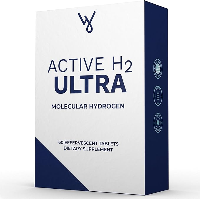 Active H2 Ultra Hydrogen Water Tablet - Optimize Health Support Immunity and Balance Antioxidants with Benefits of Molecular Hydrogen (1 Bottle 60 Tablets)
