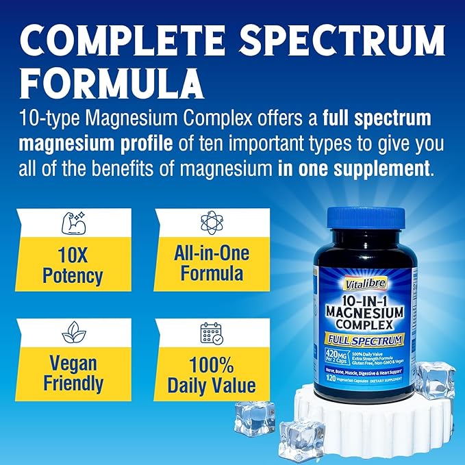 Vitamin D3 K2 Supplement 10000 IU D3 / 200 mcg K2 MK7 with Magnesium Complex 6 in 1 and Magnesium Complex 10 in 1 (3 Packs)