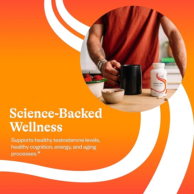 Seeking Health Optimal Man - Multivitamin Supplement with Zinc Active Folate &amp Alpha-Lipoic Acid - Multivitamin Supports Energy &amp Brain Health - Support Healthy Aging &amp Men's Health - 30