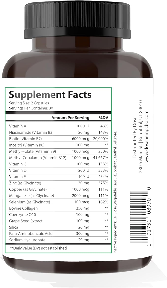 HSN-Vitamins and Minerals for Daily Wellness and Nutritional Support - 180 Capsules