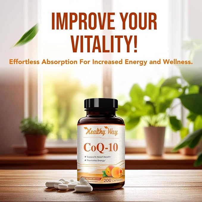 500mg SAM-e &amp Coenzyme Q10 200mg CoQ10 Supplement Bundle - Brain Mood Focus and Energy Support Bundle with CoQ10 and S-Adenosyl-L-Methionine Capsules (Over 6 Month Supply)