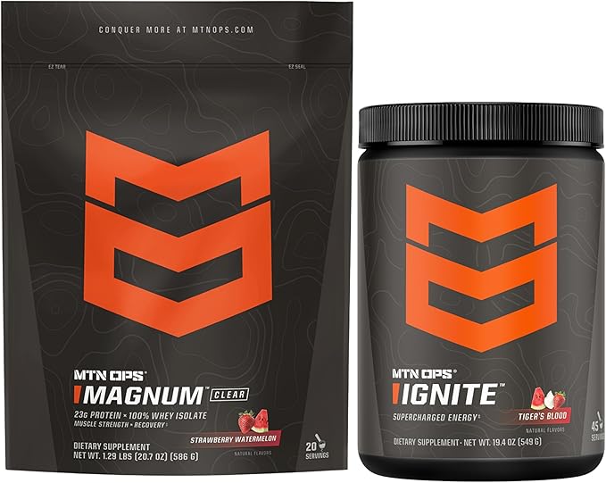 MTN OPS Magnum Clear Strawberry Watermelon &amp Ignite Tiger's Blood Bundle