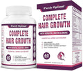 Purely Optimal Hair Growth Vitamins – Supports Thicker Stronger Hair Growth Healthy Skin &amp Nails – Biotin Collagen Keratin – Easy-to-Take Unflavored 60 Capsules