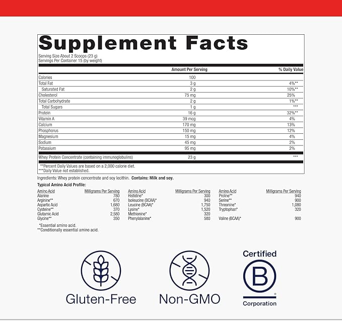 Metagenics BioPure Protein - Whey Protein Powder with Immunoglobulins - 16 g Protein - with Serine L-Histidine &amp Magnesium - Non-GMO &amp Gluten-Free - 12.17 oz
