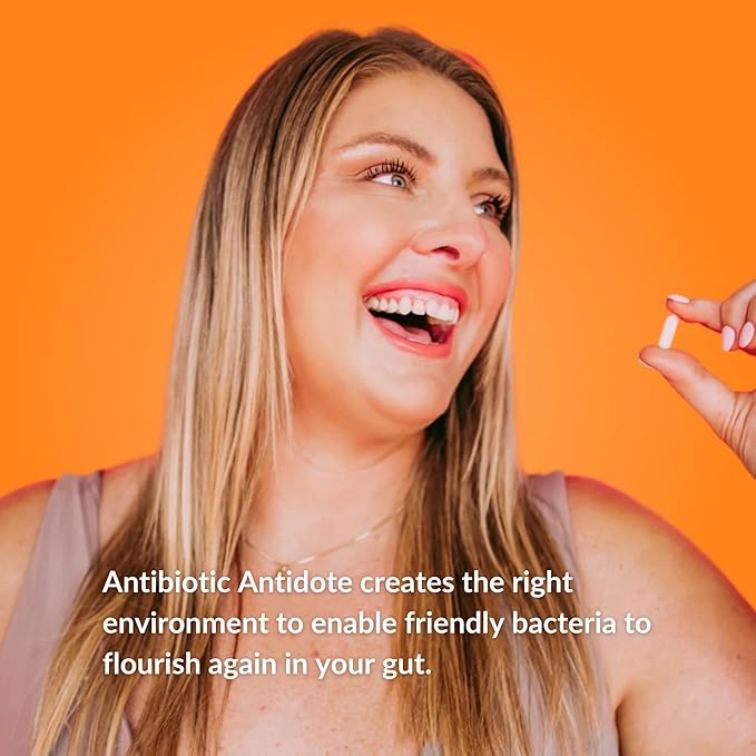 BiotiQuest Antibiotic Antidote Probiotics to Rebalance Body After Taking Antibiotics 20 Billion CFU Non-GMO and Gluten Free 30 Capsules