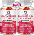 Magnesium Glycinate Gummies 400 mg with 100 mg Composite magnesium - Chelated Magnesium Potassium Supplement with Vitamin D B6 Supports Calm Sleep Memory &amp Muscle CrampsSugar Free - 120 Gummie