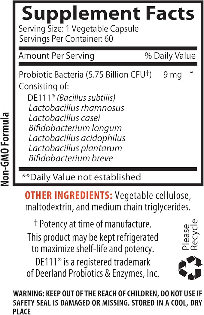 Probiotic Advanced Blended Complex - PROBIOTIC Complex - Healthy Digestive System Probiotic Supplement probiotic with Digestive Enzyme probiotic Supplements for Gut Health 1 Bottle 60 Capsules