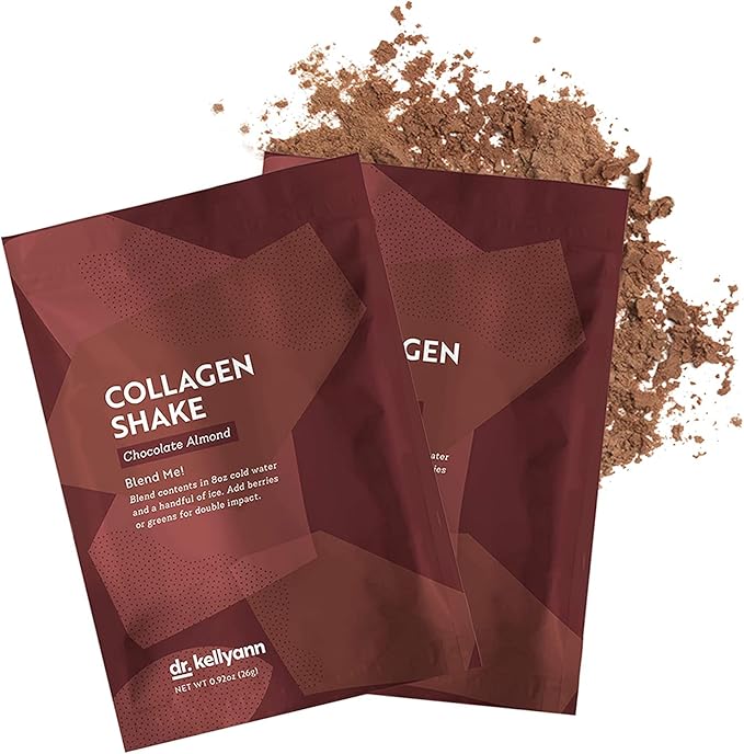 Dr. Kellyann Keto Chocolate Almond Shakes (7 Servings) – Grass-Fed Collagen Protein Keto &amp Paleo-Friendly Gluten-Free