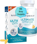 Naturals Ultimate 𝑶𝒎𝒆𝒈𝒂-3Lemon Flavor1280 mg 𝑶𝒎𝒆𝒈𝒂-3 with EPA &amp DHA - Daily Wellness FormulaHigh-Potency 𝑭𝒊𝒔𝒉 𝑶𝒊𝒍 Non-GMO90 𝑺𝒐𝒇𝒕 𝑮𝒆𝒍𝒔