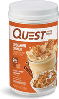 Quest Nutrition Cinnamon Crunch Protein Powder 20g Protein 2g Net Carb 1g Sugar Low Carb Gluten Free 1.6 Pound 24 Servings