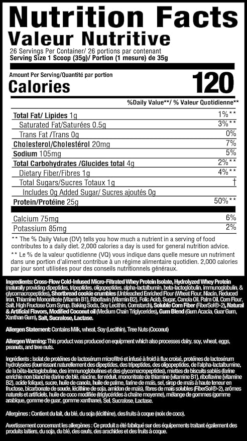 MuscleSport Lean Whey Revolution™ Protein Powder - Whey Protein Isolate - Low Calorie Low Carb Low Fat Incredible Flavors - 25g protein per scoop (2lb Dippsadoodles)