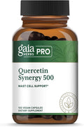 GAIA HERBS PRO Quercetin Synergy 500 - Immune System Support Supplement* - Cell Health Supplement* with Quercetin Bromelain &amp Turmeric - 100 Capsules (100 Servings)